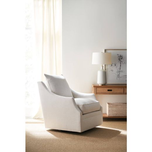 Picture of Quick Ship Kara Swivel Glider Chair in Nomad Snow