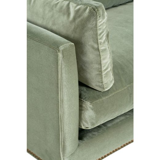 Picture of 90” Madeline Sofa - Antiqued Moss Velvet