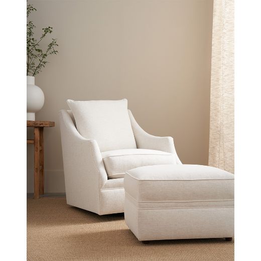 Picture of Quick Ship Kara Swivel Glider Chair in Nomad Snow