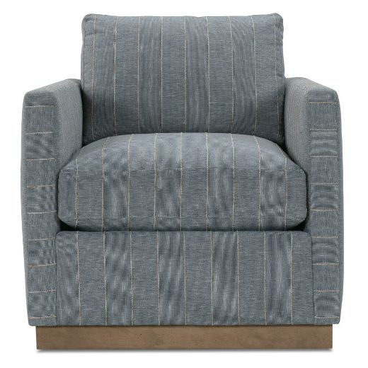 Picture of Quick Ship Allie Swivel - Indigo Kid-proof Stripe