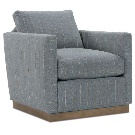 Picture of Quick Ship Allie Swivel - Indigo Kid-proof Stripe