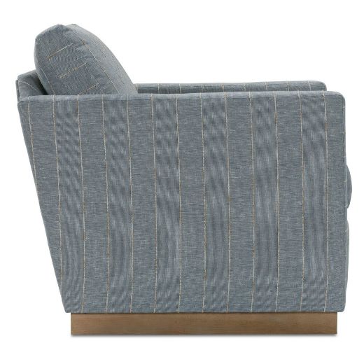 Picture of Quick Ship Allie Swivel - Indigo Kid-proof Stripe