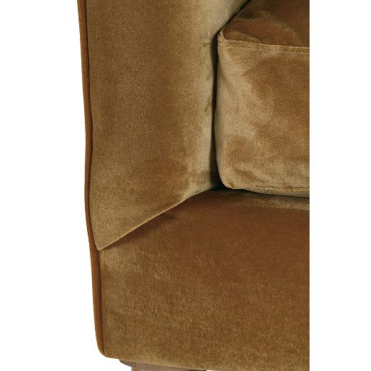 Picture of 90” Quick Ship Madeline Sofa - Antiqued Amber Velvet