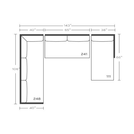 Picture of Lilah Slipcovered Sectional