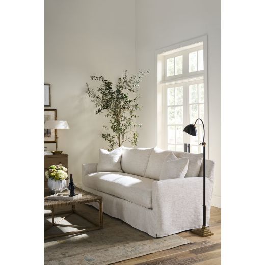Picture of 89" Quick Ship Lilah Bench Slipcovered Sofa