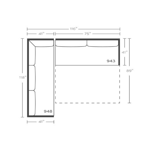 Picture of Sylvie Slipcovered Serenity Sleeper Sectional