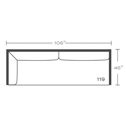 Picture of Bristol Left Seated Ends