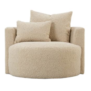 Picture of Neutral Boucle Leander Chair