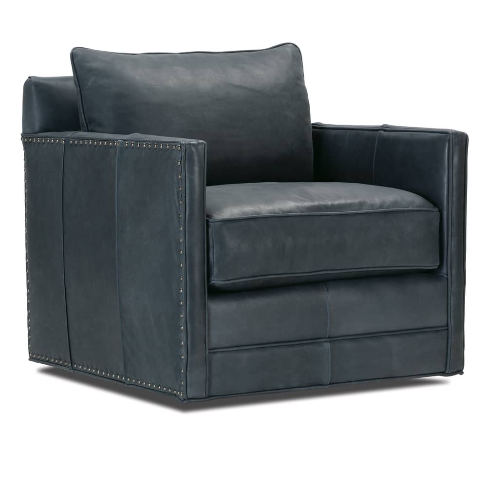 R Auto Springfield Springfield Leather Swivel Chair - Rowe Furniture