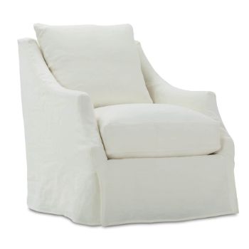 Kara Slipcovered Swivel Chair w/ Glider Option